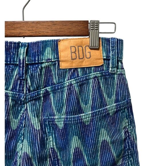 BDG Urban Outfitters High And Wide Corduroy Pants Size 26 Blue Wave Women's - Picture 9 of 10